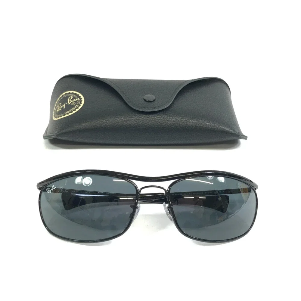 Ray-Ban Sunglasses RB3119-M OLYMPIAN I DELUXE 002/R5 Black Frames w/ Gray Lenses